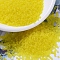 MIYUKI Round Rocailles Beads, Japanese Seed Beads, 11/0, (RR136F) Matte Transparent Yellow, 2x1.3mm, Hole: 0.8mm, about 5500pcs/50g