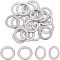 304 Stainless Steel Linking Rings, Ring, Stainless Steel Color, 22.5x1.5mm, Inner Diameter: 15.5mm, 20pcs/box