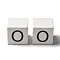 Wood European Beads, Large Hole Beads, Cube with Letter, Letter O, 30.5x30.5x29.5~30.5mm, Hole: 5mm