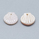 Encantos de concha de nácar blanco natural X-SSHEL-S260-097C-2