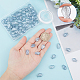 SUNNYCLUE 1 Box Glass Fish Beads Ocean Animal Spacer Beads Loose Bead Fish Beads for Jewelry Making Beading Bracelet Kit Electroplated Glass Bead Elastic Crystal Thread Necklace Supplies Grey DIY-SC0020-13B-3