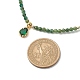 Halskette mit Tropfenanhänger aus Zirkonia und Perlenketten aus natürlichen Edelsteinen für Damen NJEW-JN04121-7