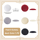 5Pcs 5 Colors EVA Cloth Teardrop Fascinator Hat Base for Millinery AJEW-FG0003-19-2