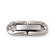 304 Stainless Steel Fold Over Clasps STAS-B029-05A-1