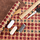 Ткань из искусственной кожи с тиснением DIY-WH0043-95B-5