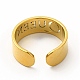 Ионное покрытие (ip) 304 кольцо из нержавеющей стали с открытой манжетой для женщин RJEW-B027-18G-3