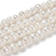 Fili di perle di perle d'acqua dolce coltivate naturali PEAR-N013-06G-5