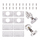 Spritewelry 304 Stainless Steel 8Pcs Hinge Pieces & 2Pcs Hydraulic Hinge FIND-SW0001-03-2