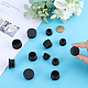 GORGECRAFT 30PCS 3 Sizes Round Plastic Hole Plugs 20mm 25mm 30mm Tubing Inserts Black End Caps Pipe Inner Plugs Fastener for Chair Leg Inserts Anti-Slip Ribbed Tube Furniture Fences Glide Protection AJEW-GF0008-01-3