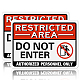 Panneau d'avertissement en aluminium DIY-WH0220-027-1