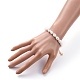 Natürliche Barockperlen Keshi Perlen Perlen Armbänder BJEW-JB05262-4