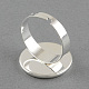 Basi di anello in ottone X-MAK-S018-18mm-JN003S-2