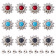 Gorgecraft 24 Sets 3 Colors Alloy Buttons FIND-GF0005-33-1