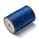 ラウンドワックスポリエステル糸ストリング  マイクロマクラメコード  ツイストコード  革縫い用  ダークブルー  0.45mm  約174.97ヤード（160m）/ロール YC-D004-02B-137-2