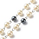 Synthetic Hematite & Glass Rosary Bead Necklaces for Women NJEW-JN03992-6