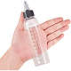 Benecreat 12 pz 110 ml scala bottiglie di plastica vuote con tappo a torsione nero bottiglie di erogazione graduate per liquido inchiostro TOOL-BC0008-23-3