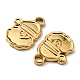 Ion Plating(IP) 304 Stainless Steel Charms STAS-Q248-13G-3