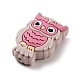 Owl Food Grade Silicone Focal Beads SIL-Z014-02A-2