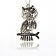 Alloy Enamel Owl Big Pendants ENAM-M001-107-2