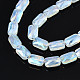 Chapelets de perles en verre électroplaqué EGLA-N002-25-E03-3