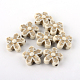 Perline placcatura acrilici fiori X-PACR-Q102-138A-1
