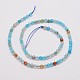 Chapelets de perles d'agate naturelle G-G882-4mm-C02-1-2