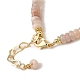 Braccialetti con perle naturali e avventurina rosa BJEW-C051-40G-3