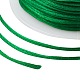 ナイロン糸  ラットテールサテンコード  グリーン  1.0mm  約76.55ヤード（70m）/ロール NWIR-JP0013-1.0mm-233-4