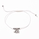 Bracelets de cheville en fil de nylon tressé AJEW-AN00335-01-1