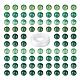 100pcs 8 mm cuentas redondas de cuentas de jade africano natural DIY-LS0002-46-2