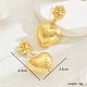 Роскошные золотые серьги с элегантным дизайном звезды и сердца JO9174-4-1