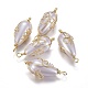 Colgantes de perlas de imitación de plástico abs KK-T039-12G-1