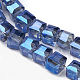 Chapelets de perles en verre électroplaqué EGLA-R064-4mm-M-3