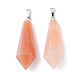 Natural Red Aventurine Pointed Pendants G-I314-02P-03-2