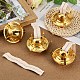 CHGCRAFT 4Sets Oil Lamp Burner Brass Plated Oil Lamp Replacement with Cotton Wicks for Replacement Fiberglass Torch Wicks Windproof Oil Lamp Accessories FIND-WH0110-791-5