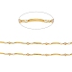 3.28 Fuß handgefertigte Perlenketten aus Messing X-CHC-I033-08G-2