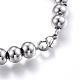 201 Stainless Steel Ball Chain Bracelets BJEW-E295-03-3