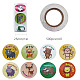 CRASPIRE Animal Self-Adhesive Paper Gift Tag Stickers DIY-CP0001-73C-2