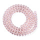 Chapelets de perles en verre transparent électrolytique GLAA-T032-T4mm-AB10-3