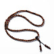 3-loop wrap estilo budista joyas WOOD-N010-020-3