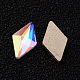 Faceted Rhombus K9 Glass Rhinestone Cabochons EGLA-O007-18B-2