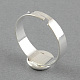 (venta de existencias navideñas) ajustes de anillo de almohadilla de latón MAK-S018-8mm-JN003S-2