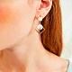 Clous d'oreilles avec pendentif en laiton EJEW-BB34047-01-2