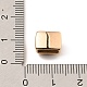 イオンプレーティング（ip）304ステンレススライドチャーム  合成ターコイズ付き  長方形  ローズゴールド  7x10x7.5mm  穴：7.5x3.5mm STAS-K264-05RG-3