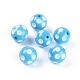 20 perles mm bubblegum morceaux ronds acrylique X-SACR-S146-20mm-06-1