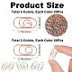 CRASPIRE 150Pcs 6 Styles Paper Clips Carbon Steel Paperclips Bookmark Clips Oval Round Moon Small Marking Clips with Plastic Storage Box for DIY Office School Stationery Document Sorting Organizing FIND-CP0001-49-2