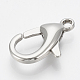 304 Stainless Steel Lobster Claw Clasps X-STAS-T033-26A-2