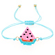 Friendship Watermelon Loom Pattern Seed Beads Bracelets for Women BJEW-A121-41A-2