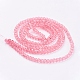 Crackle Glass Beads Strands X-CCG-Q001-4mm-03-2