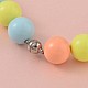 Solides chunky acryliques bubblegum balle perles enfant colliers NJEW-JN01393-01-4